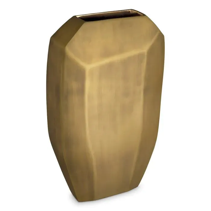 Vase Linos L - Antique Brass Finish