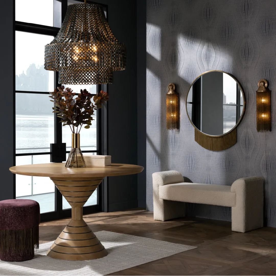 Vin Fringe Ottoman