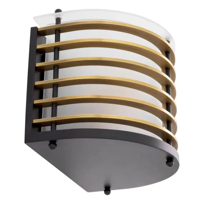 Wall Lamp Logan - Antique Brass Finish