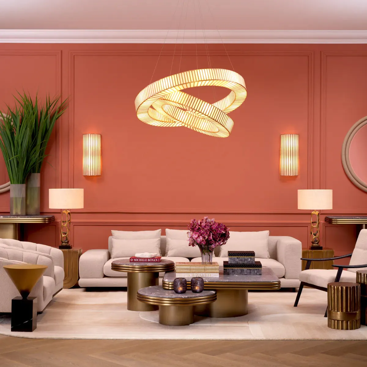 Wall Lamp Monari - Antique Brass Finish