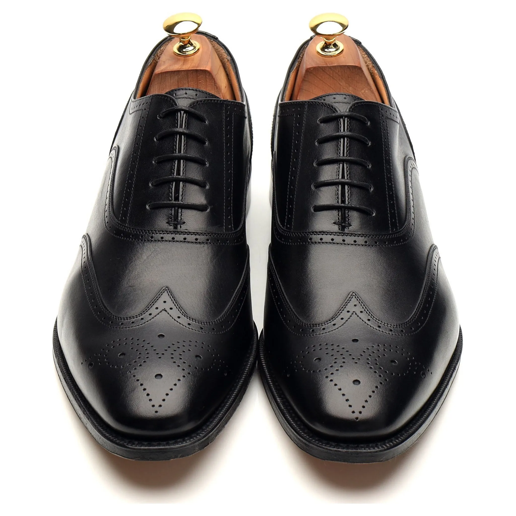 'Walton' Black Leather Oxford Brogue UK 9.5 G