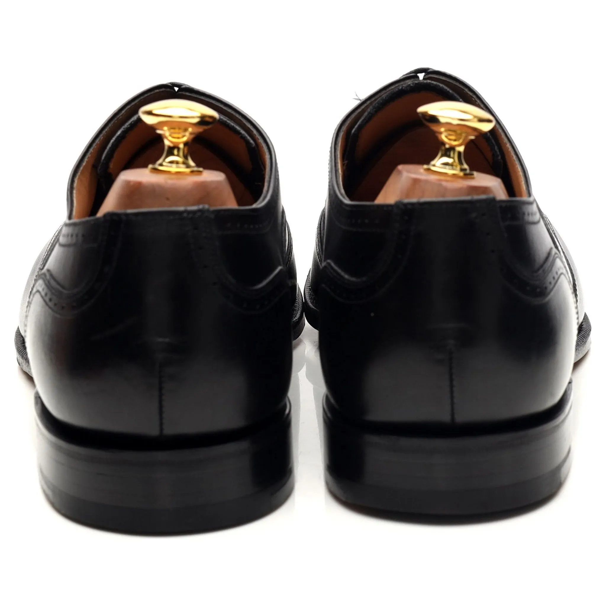 'Walton' Black Leather Oxford Brogue UK 9.5 G