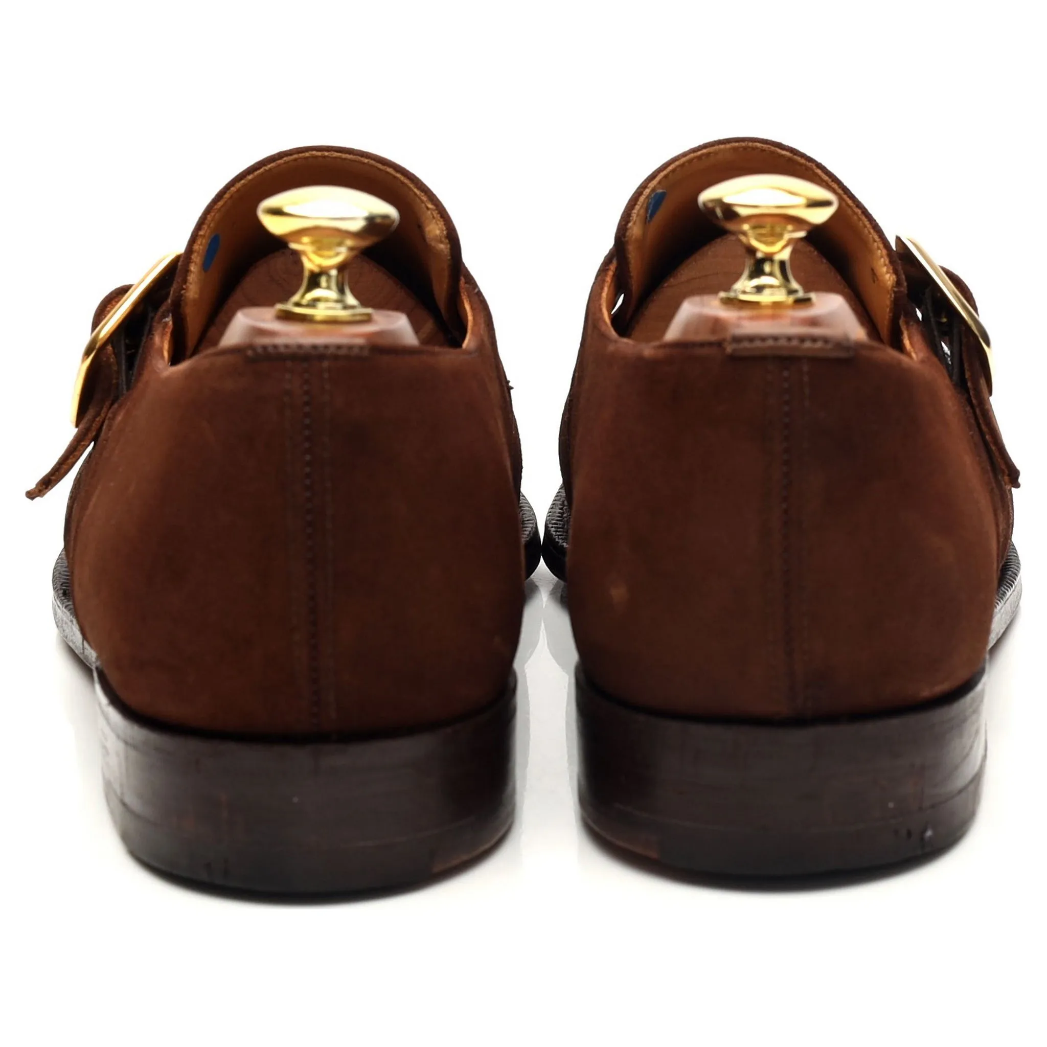 'Westbury' Brown Suede Monk Strap UK 8 F