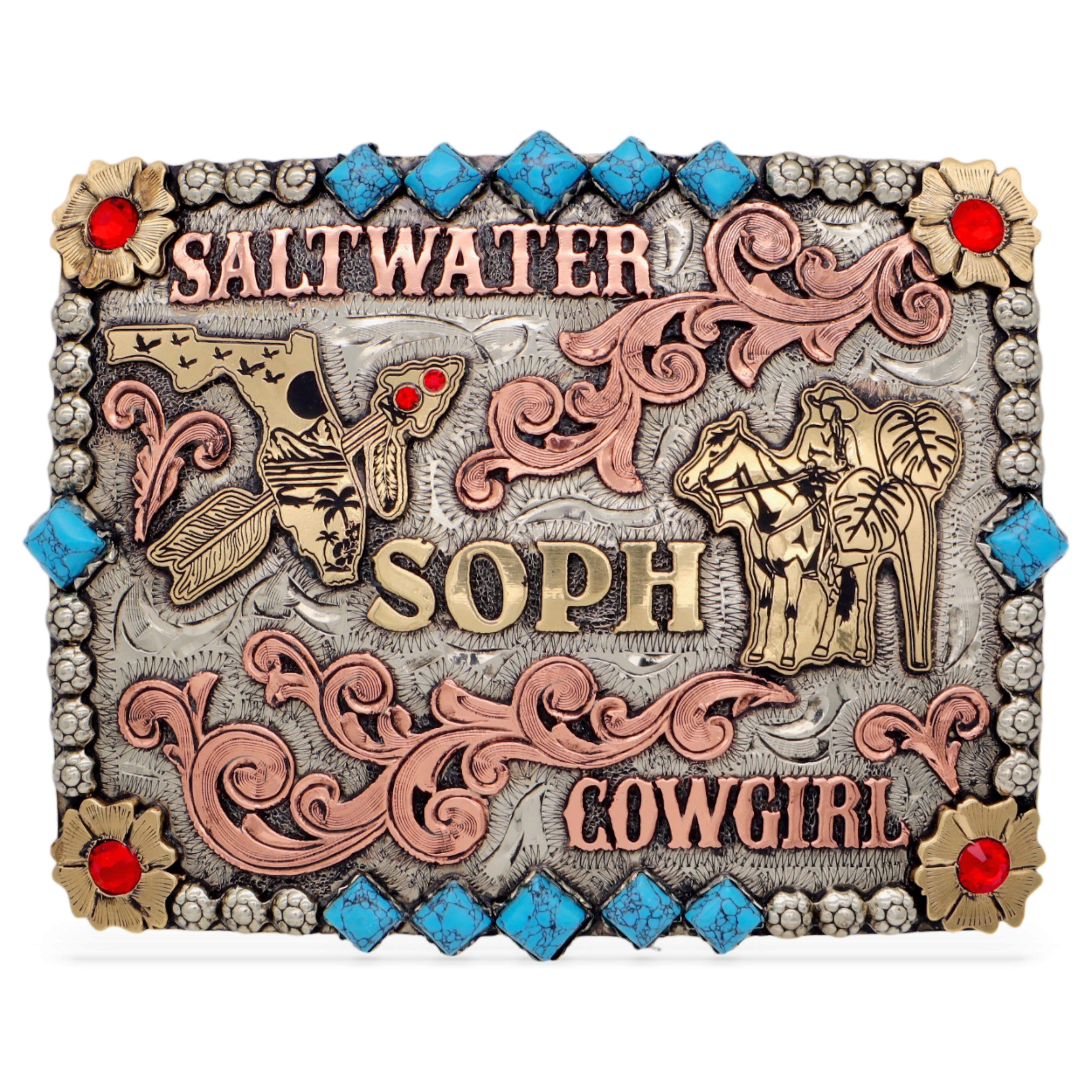Western Voyage Custom Buckle
