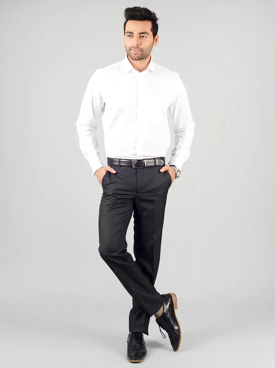 White Striped Regular Fit Formal Shirt | JadeBlue