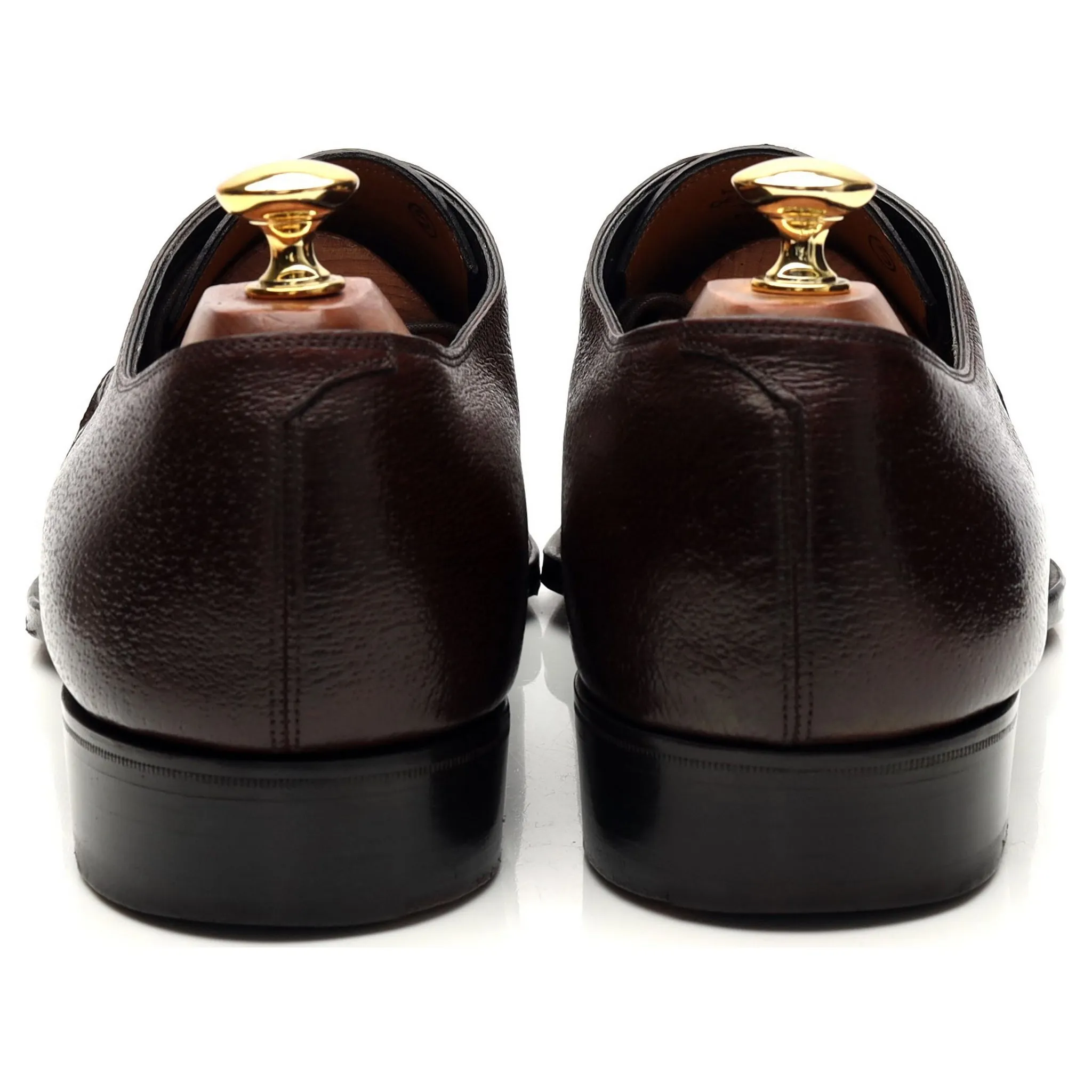 'Wilde' Brown Pigskin Leather Derby UK 9.5 E