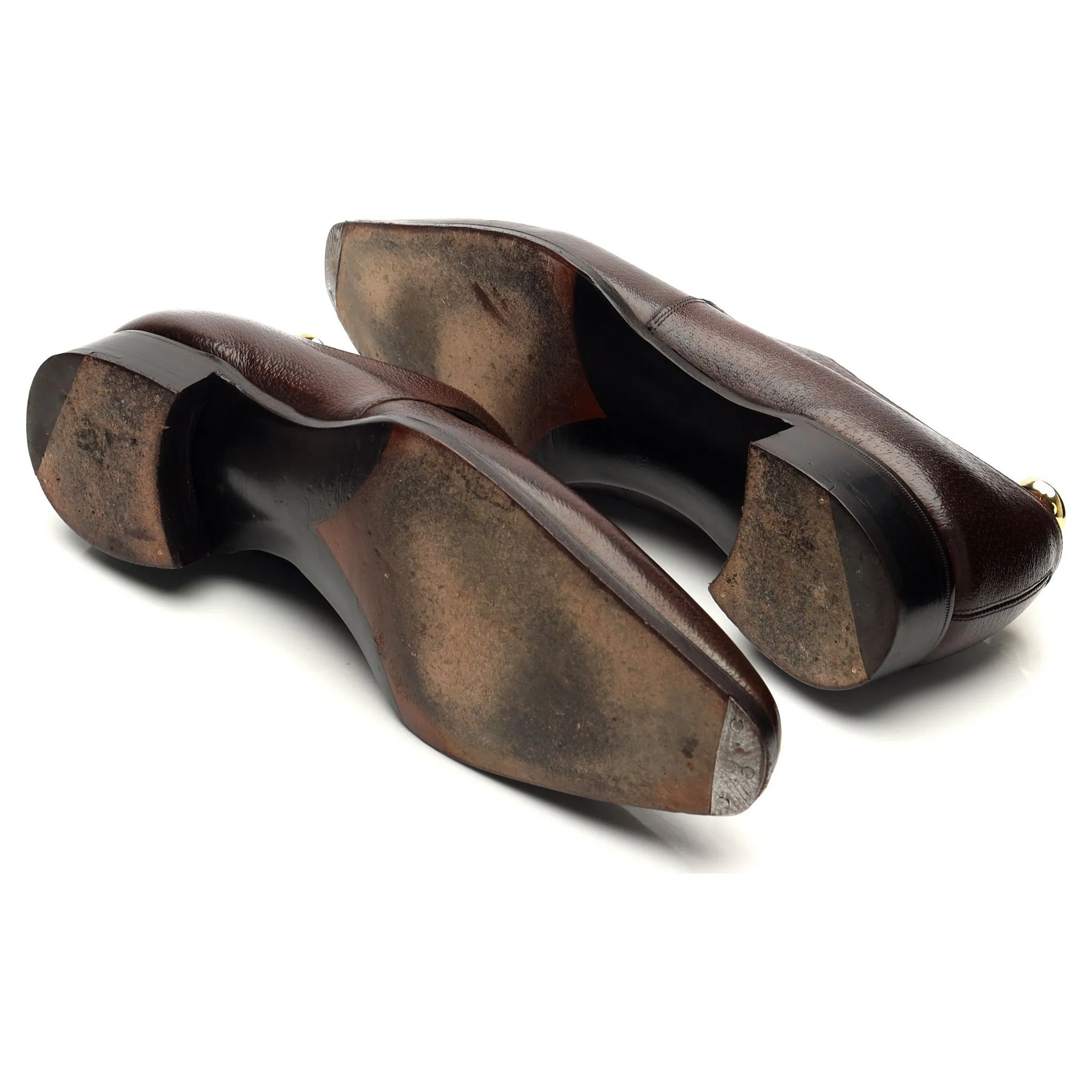 'Wilde' Brown Pigskin Leather Derby UK 9.5 E