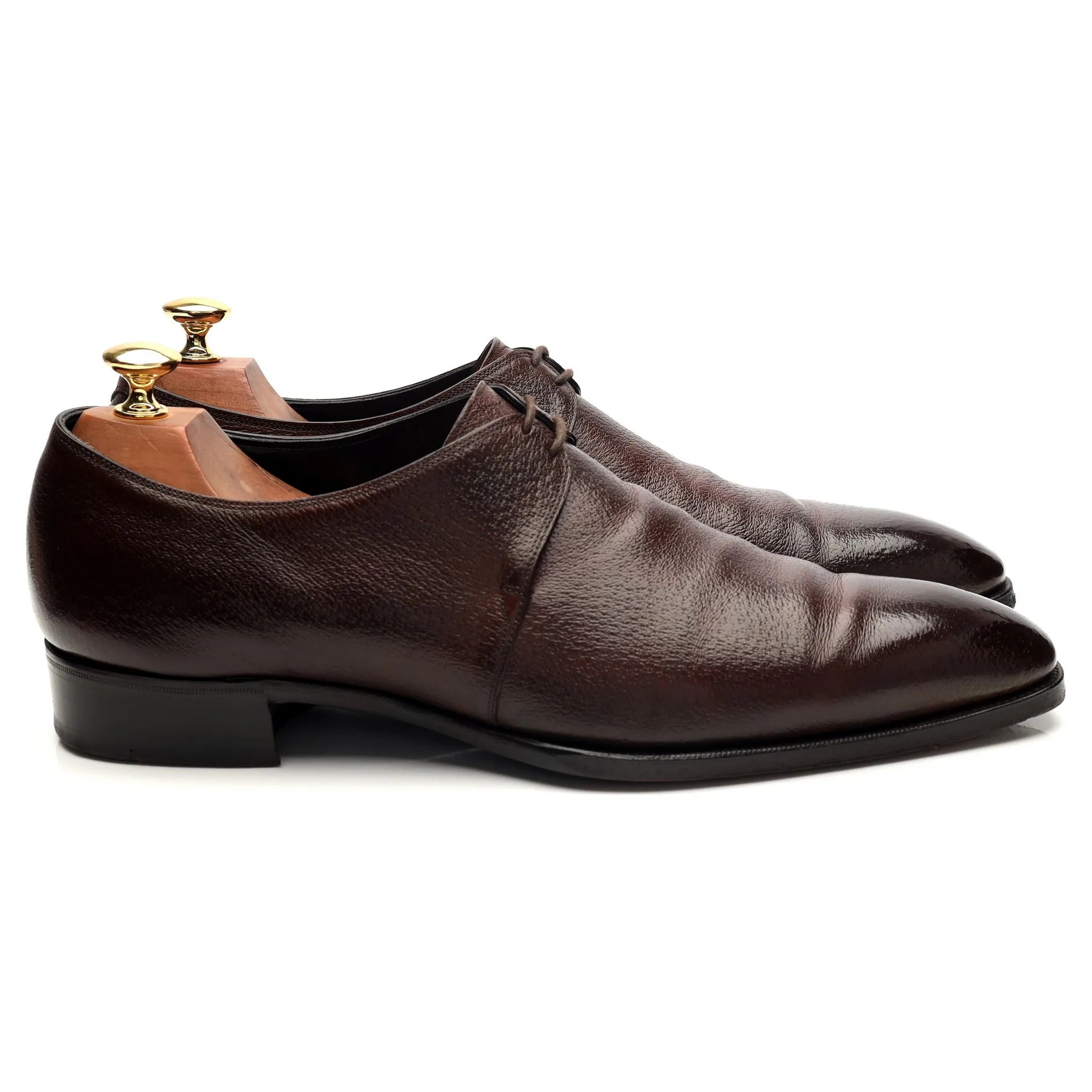 'Wilde' Brown Pigskin Leather Derby UK 9.5 E