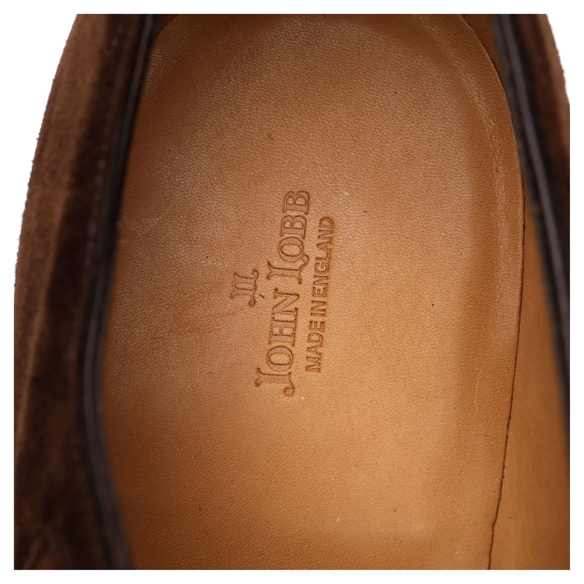 'William' Brown Suede Double Monk Strap UK 10.5 E