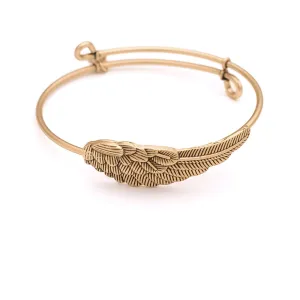 Wing, Cufflet Antique Gold Color Finish