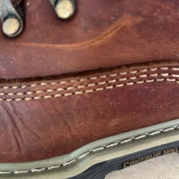 Wolverine Raiders 6 in construction work lace up boots size 10 leather