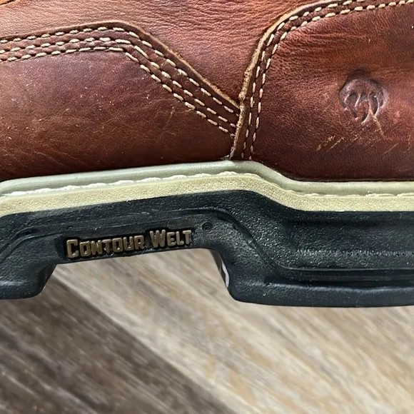 Wolverine Raiders 6 in construction work lace up boots size 10 leather
