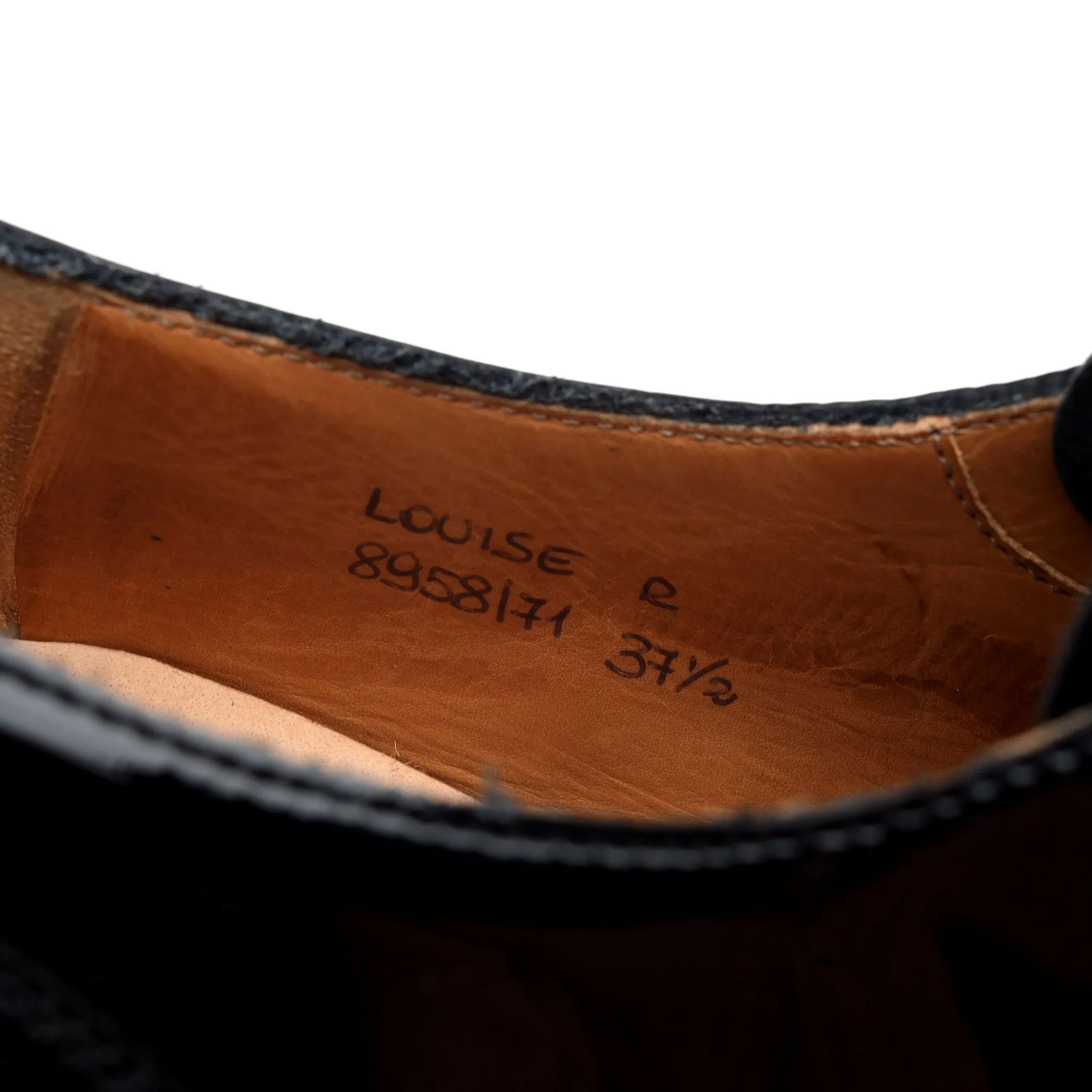 Women's 'Louise' Black Patent Leather Derby UK 4.5 EU 37.5