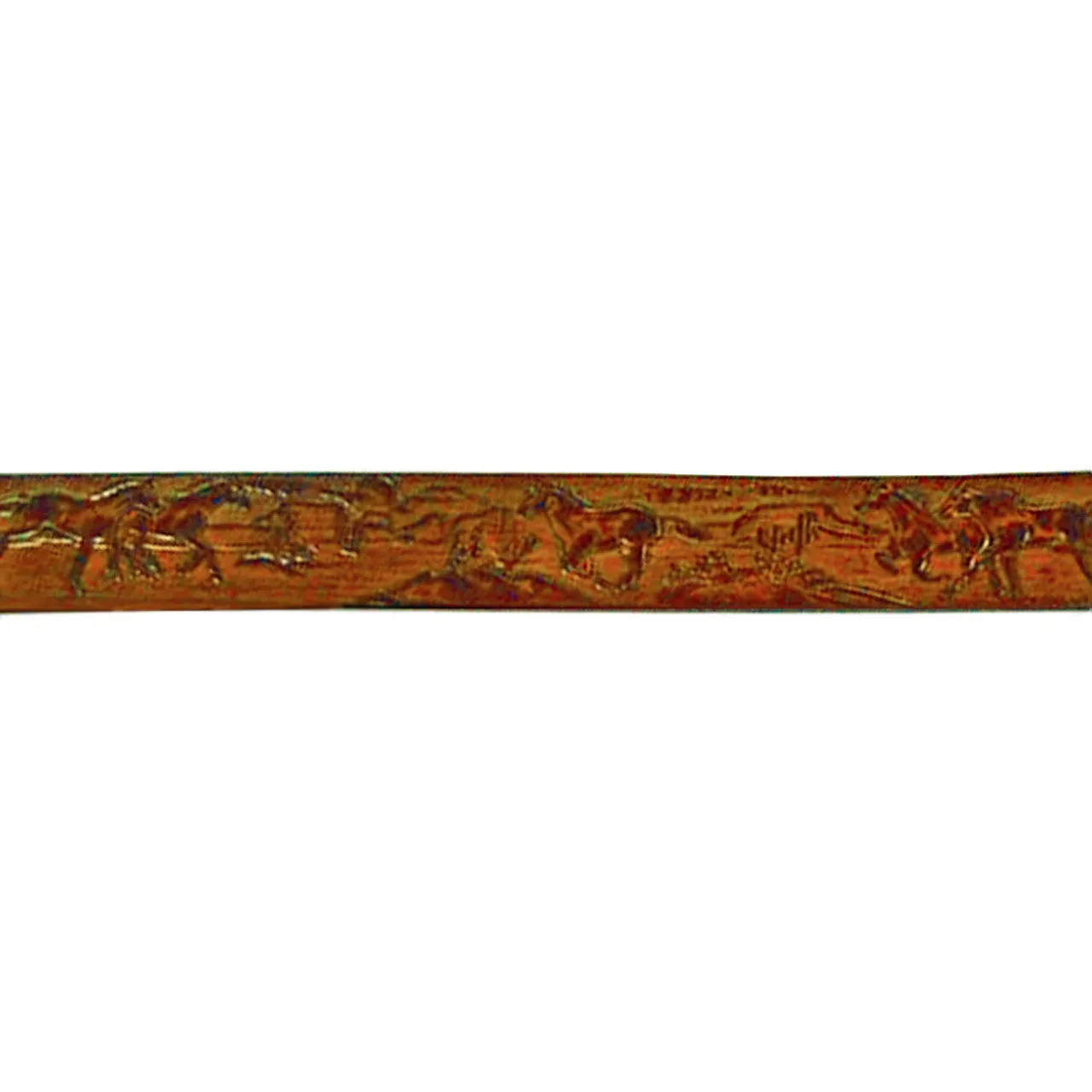 XM-5524 Brown Leather Belt with Horses