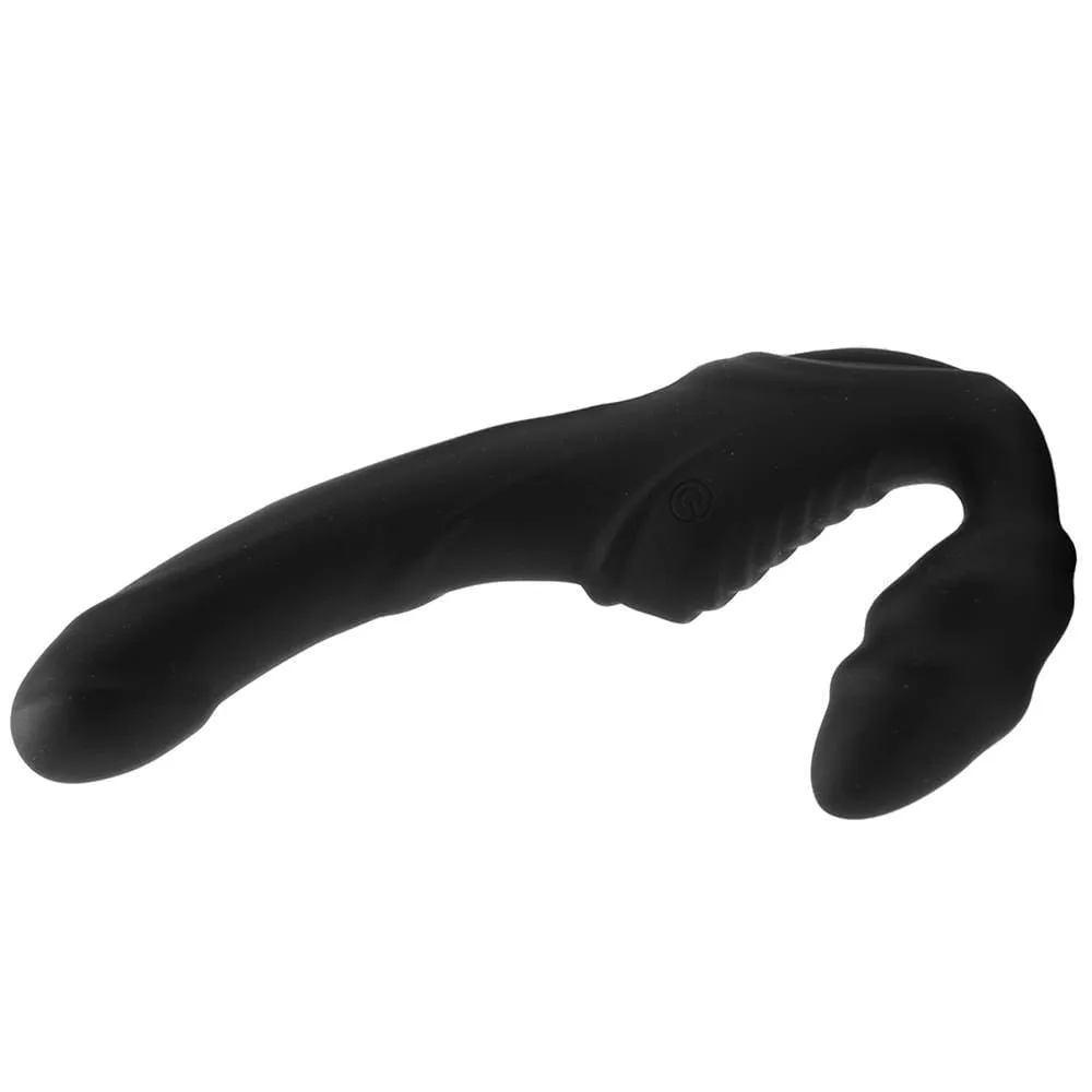 XR Brands U Strap Pro Rider 9X Vibrating Strapless Strap-On