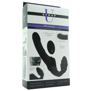 XR Brands U Strap Pro Rider 9X Vibrating Strapless Strap-On